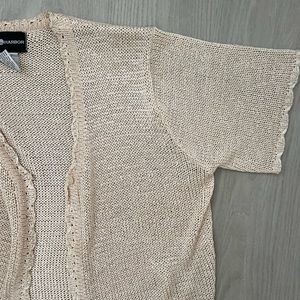 knit tan sweater, great for spring